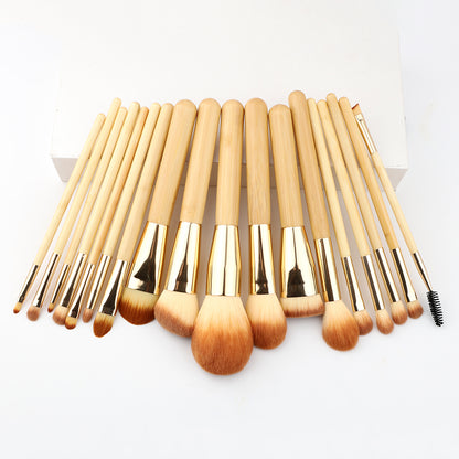 FEIYAN Factory High Quality Eco Friendly Travel Brush Vegan Luxury Make Up Brushes Private Logo Bamboo Handle Makeup Brushes Set