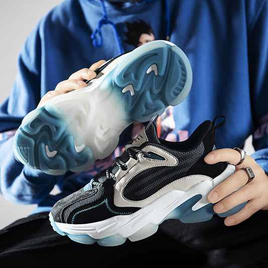 OEM Factory High Quality Autumn Winter High Top Sneakers Daddy Shoes Basketball Men Fashion Light Weight Shoes