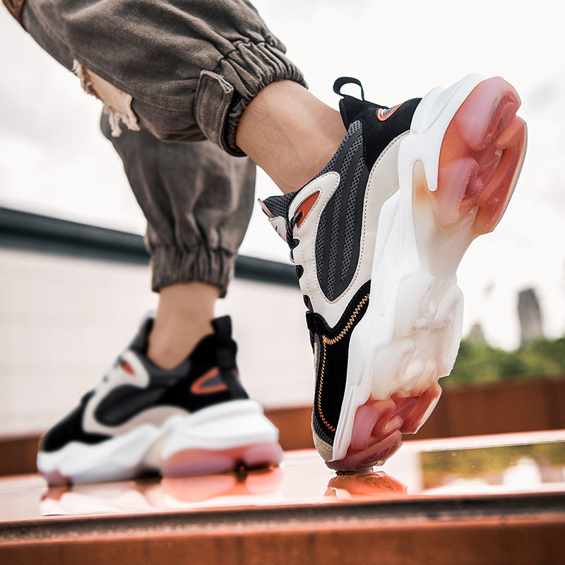 OEM Factory High Quality Autumn Winter High Top Sneakers Daddy Shoes Basketball Men Fashion Light Weight Shoes