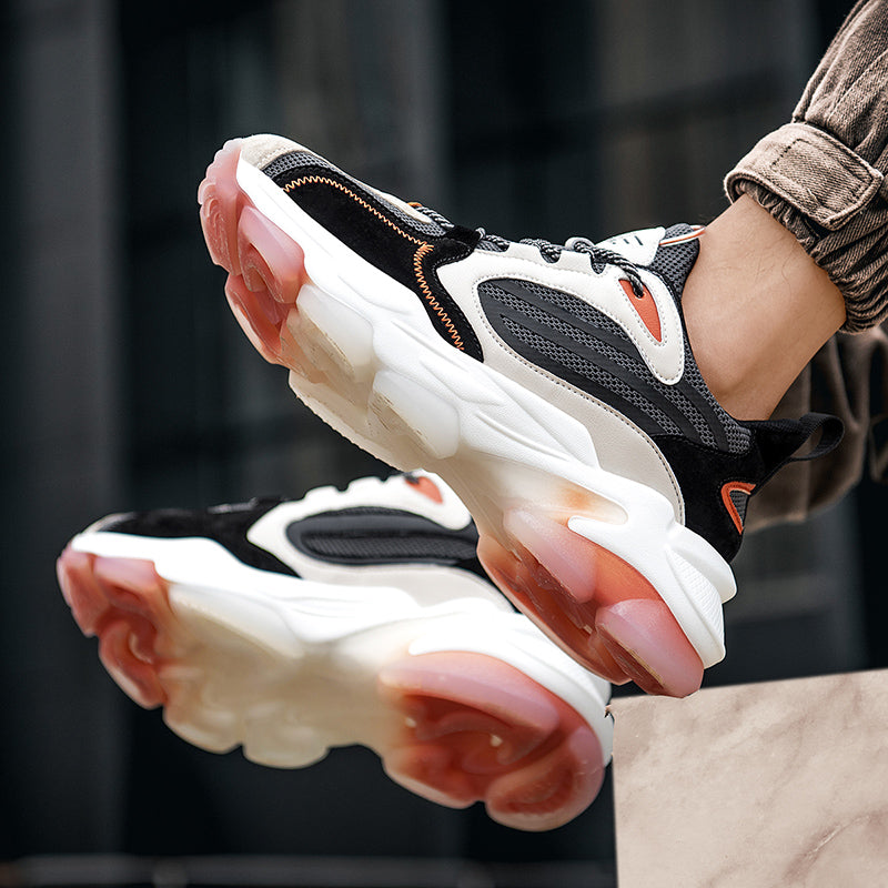 OEM Factory High Quality Autumn Winter High Top Sneakers Daddy Shoes Basketball Men Fashion Light Weight Shoes