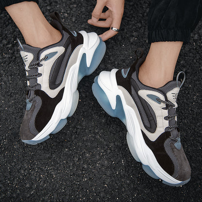 OEM Factory High Quality Autumn Winter High Top Sneakers Daddy Shoes Basketball Men Fashion Light Weight Shoes