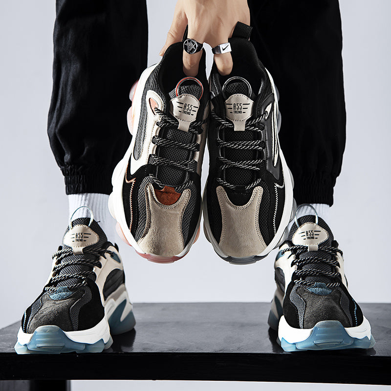 OEM Factory High Quality Autumn Winter High Top Sneakers Daddy Shoes Basketball Men Fashion Light Weight Shoes