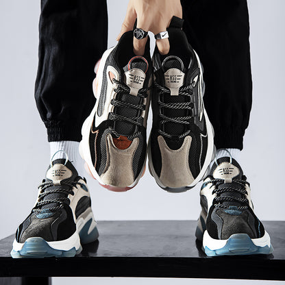 OEM Factory High Quality Autumn Winter High Top Sneakers Daddy Shoes Basketball Men Fashion Light Weight Shoes