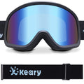 Keary Ski Goggles Men Women Snowboard Goggles Snow Goggles For Men Women Adult Youth Snowboarding Goggles OTG Winter Snow Sports Goggles 100% UV Protection Anti-Fog Compatible With Helmet
